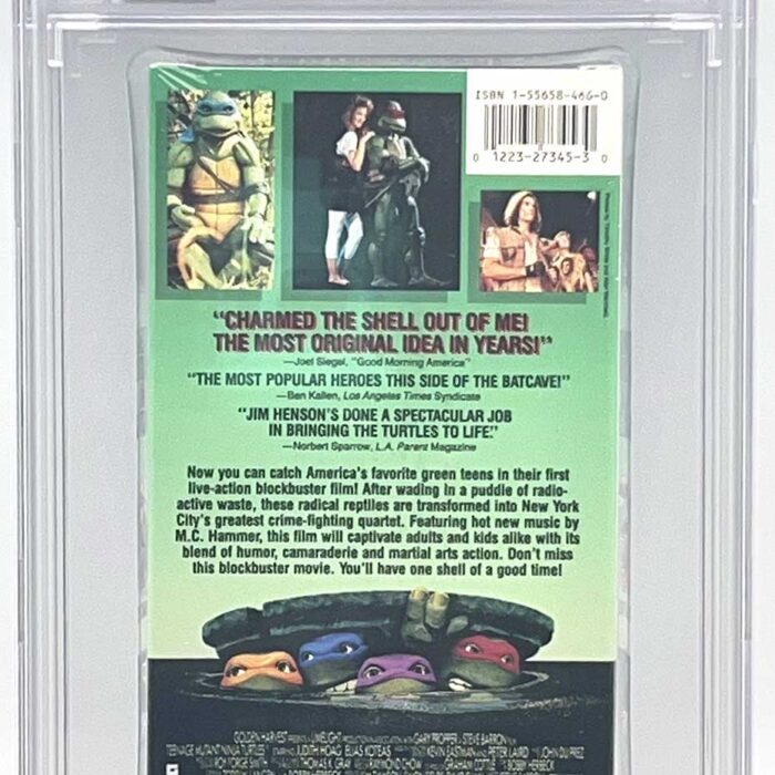 TMNT  The Movie VHS 1990 CGC Pedigree Collection Grade 9.8 Signed