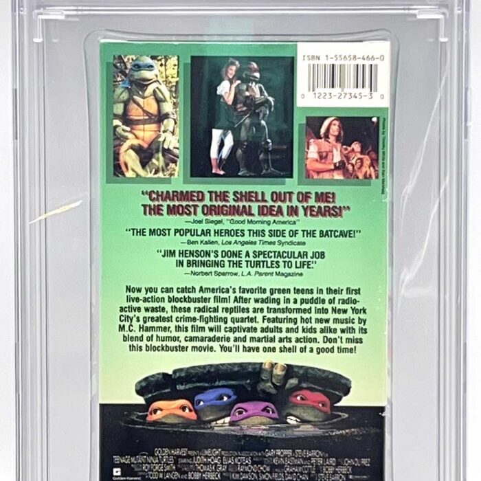 TMNT  The Movie VHS 1990 CGC Pedigree Collection Grade 9.8 Signed