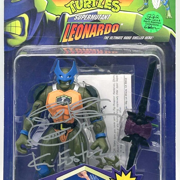 1994 Supermutant Leonardo with Hologram COA Signed with Remarque by Kevin Eastman