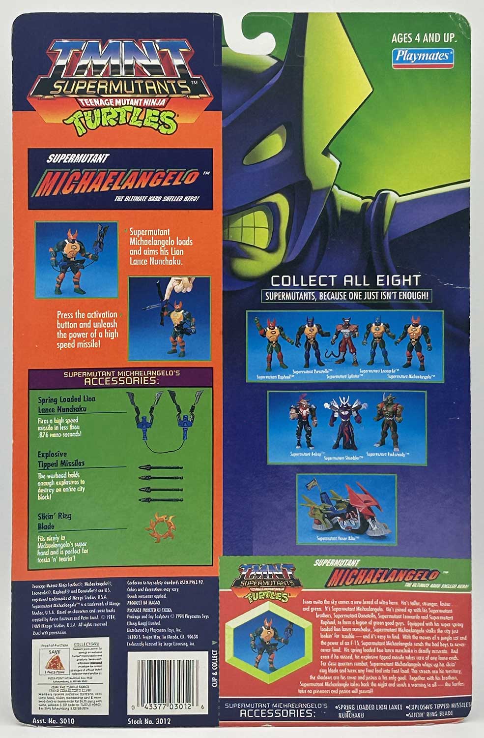 1994 Supermutant Michaelangelo with Hologram COA Signed with Remarque by Kevin Eastman - Image 2