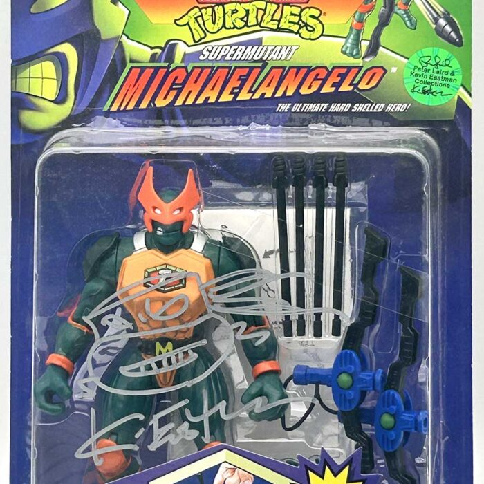 1994 Supermutant Michaelangelo with Hologram COA Signed with Remarque by Kevin Eastman