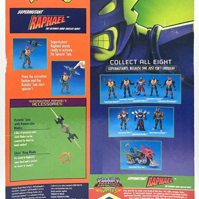 1994 Supermutant Raphael with Hologram COA Signed with Remarque by Kevin Eastman