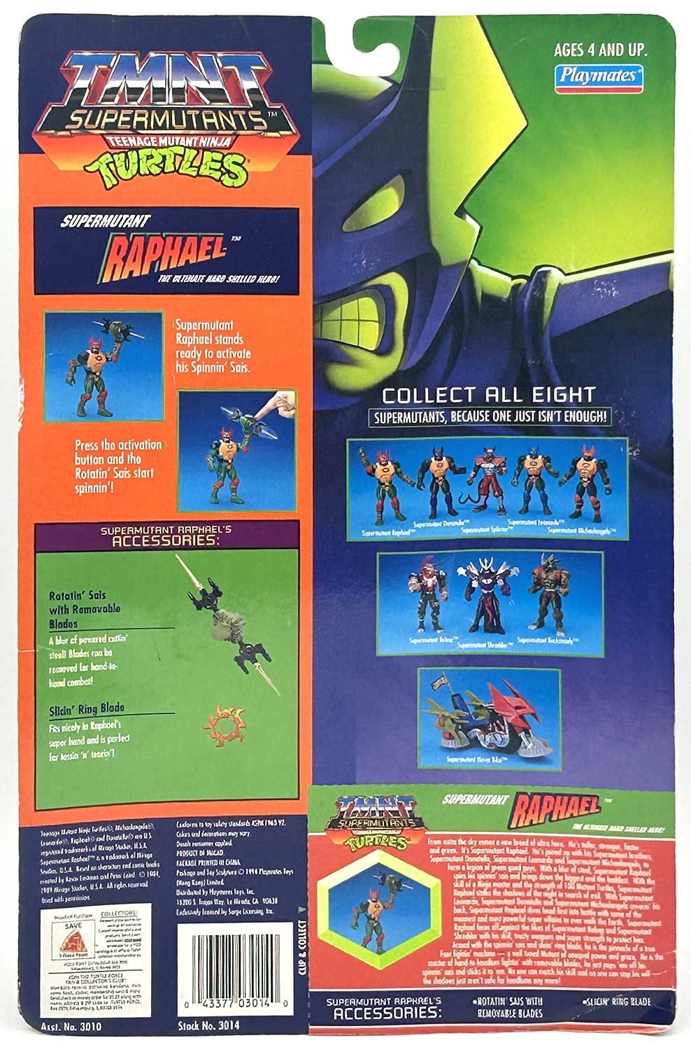 1994 Supermutant Raphael with Hologram COA Signed with Remarque by Kevin Eastman - Image 2