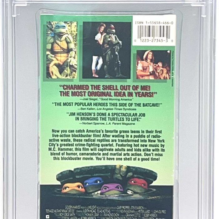 TMNT The Movie VHS 1990 CGC Pedigree Collection Grade 9.8 Signed