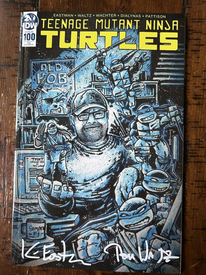 TMNT 100 Tom Waltz Secret Variant – Signed by Kevin and Tom