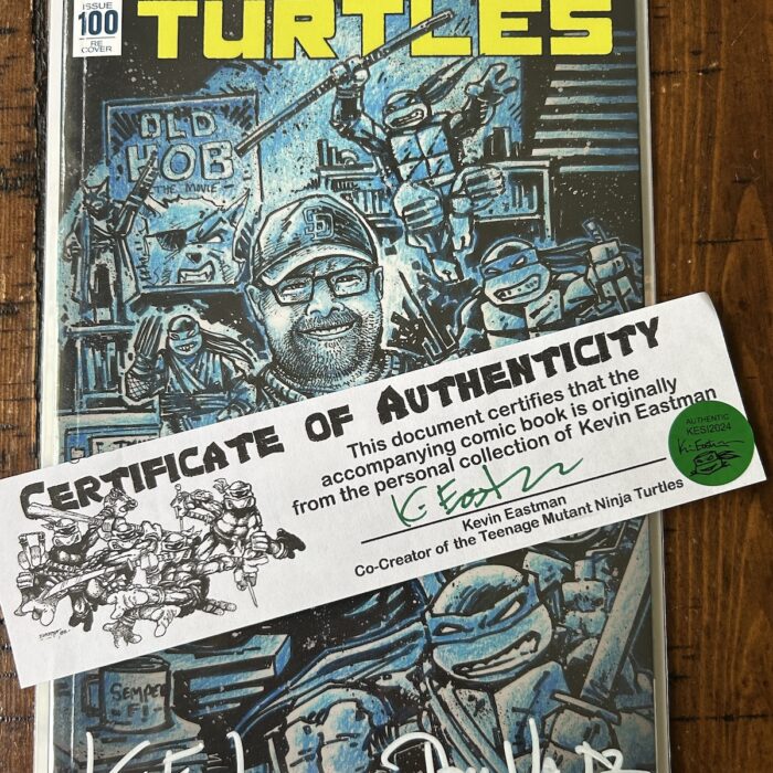 TMNT 100 Tom Waltz Secret Variant – Signed by Kevin and Tom