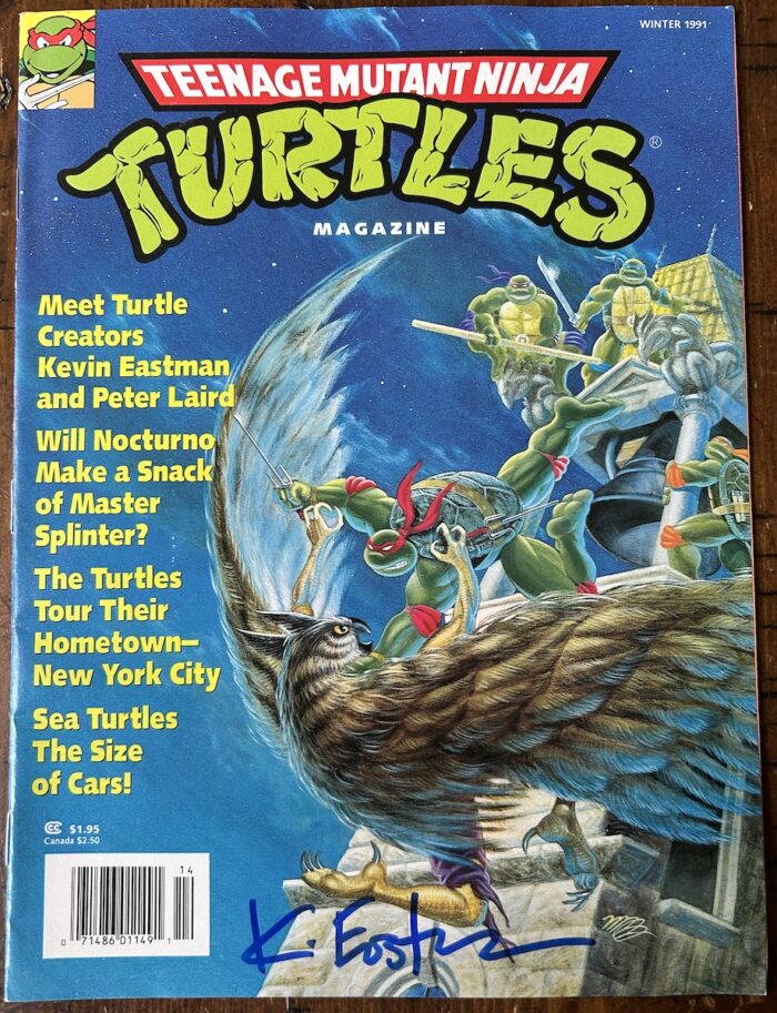 Teenage Mutant Ninja Turtles Magazine  Winter 1991 Signed