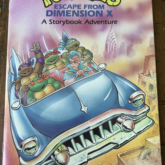 1991 TMNT  Storybook Adventure SIGNED by Kevin ESCAPE FROM DIMENSION X