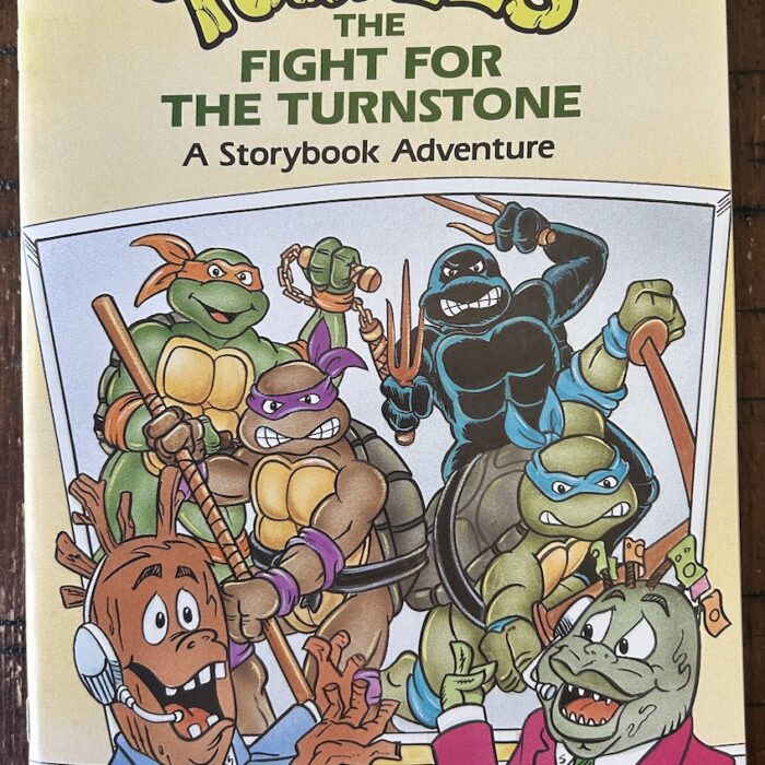1991 TMNT  Storybook Adventure SIGNED by Kevin The Fight for the Turnstone
