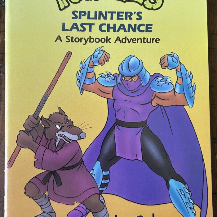 1991 TMNT  Storybook Adventure SIGNED by Kevin SPLINTER’S LAST CHANCE