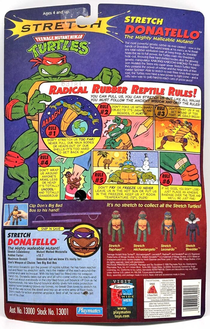 1997 Stretch Donatello with Hologram COA and Signed with Remarque by Kevin Eastman