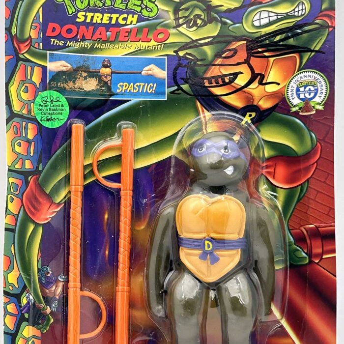 1997 Stretch Donatello with Hologram COA and Signed with Remarque by Kevin Eastman