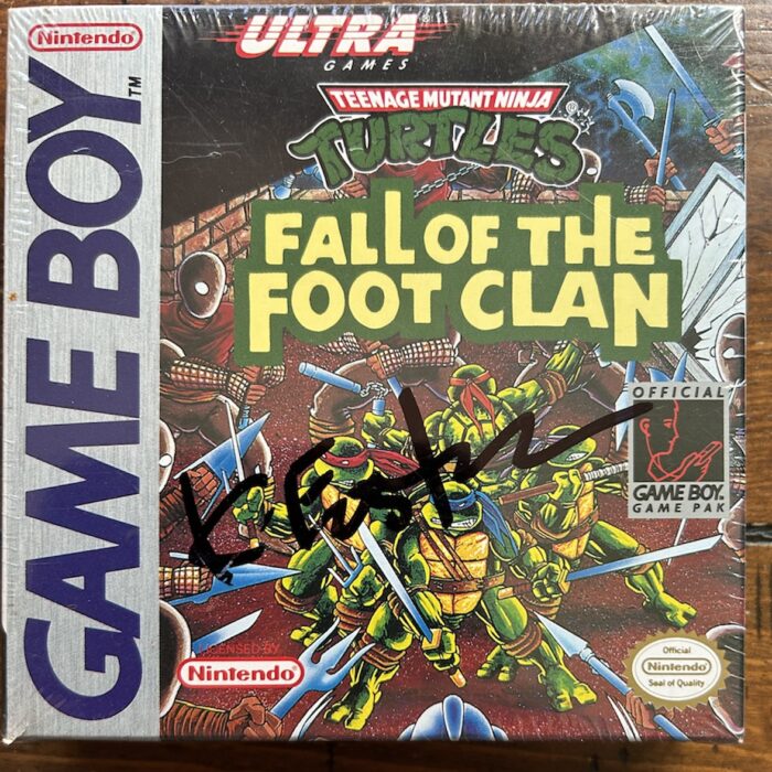1990 TMNT Fall of the Foot Clan Nintendo Game Boy SEALED SIGNED from Eastman Personal Collection