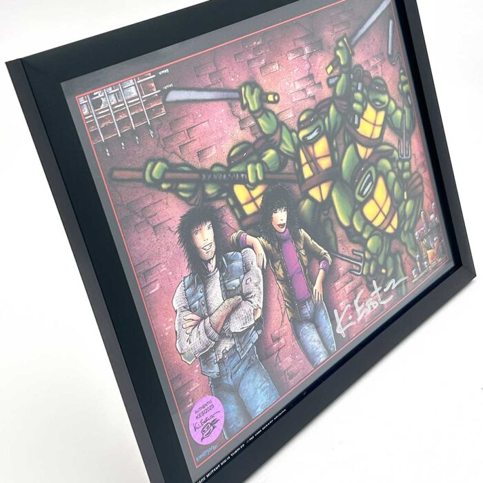 Eastman Signed 1989 Mirage Studios Portfolio Plate – Framed and Ready to Hang