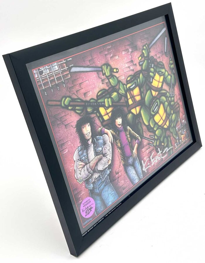 Eastman Signed 1989 Mirage Studios Portfolio Plate – Framed and Ready to Hang
