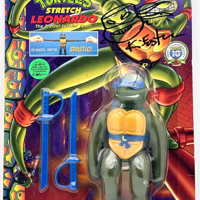 1997 Stretch Leonardo with Hologram COA and Signed with Remarque by Kevin Eastman