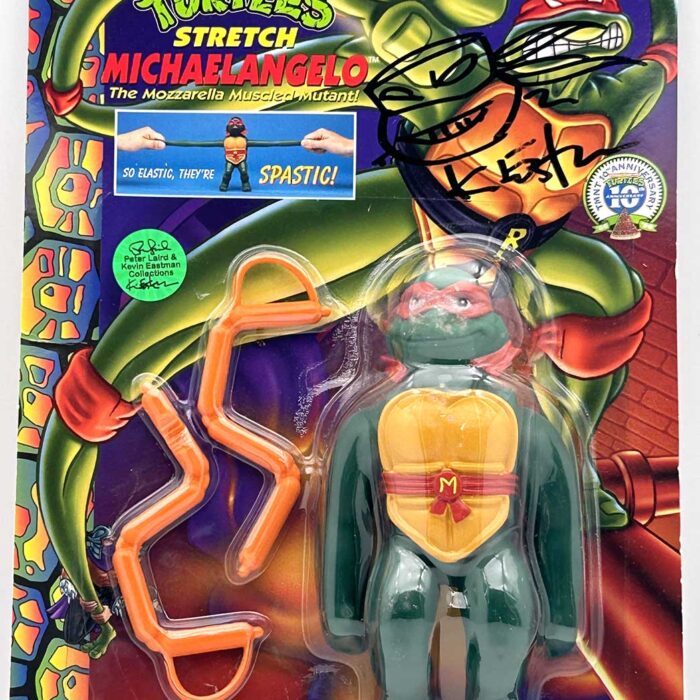 1997 Stretch Michaelangelo with Hologram COA and Signed with Remarque by Kevin Eastman