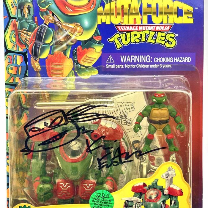 1996 Robomatic Raphael with Hologram COA Signed by Kevin Eastman with Remarque