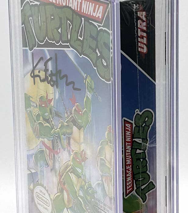 1989 Teenage Mutant Ninja Turtles Nintendo Ultra Game CGC Pedigree Grade 9.9 Signed
