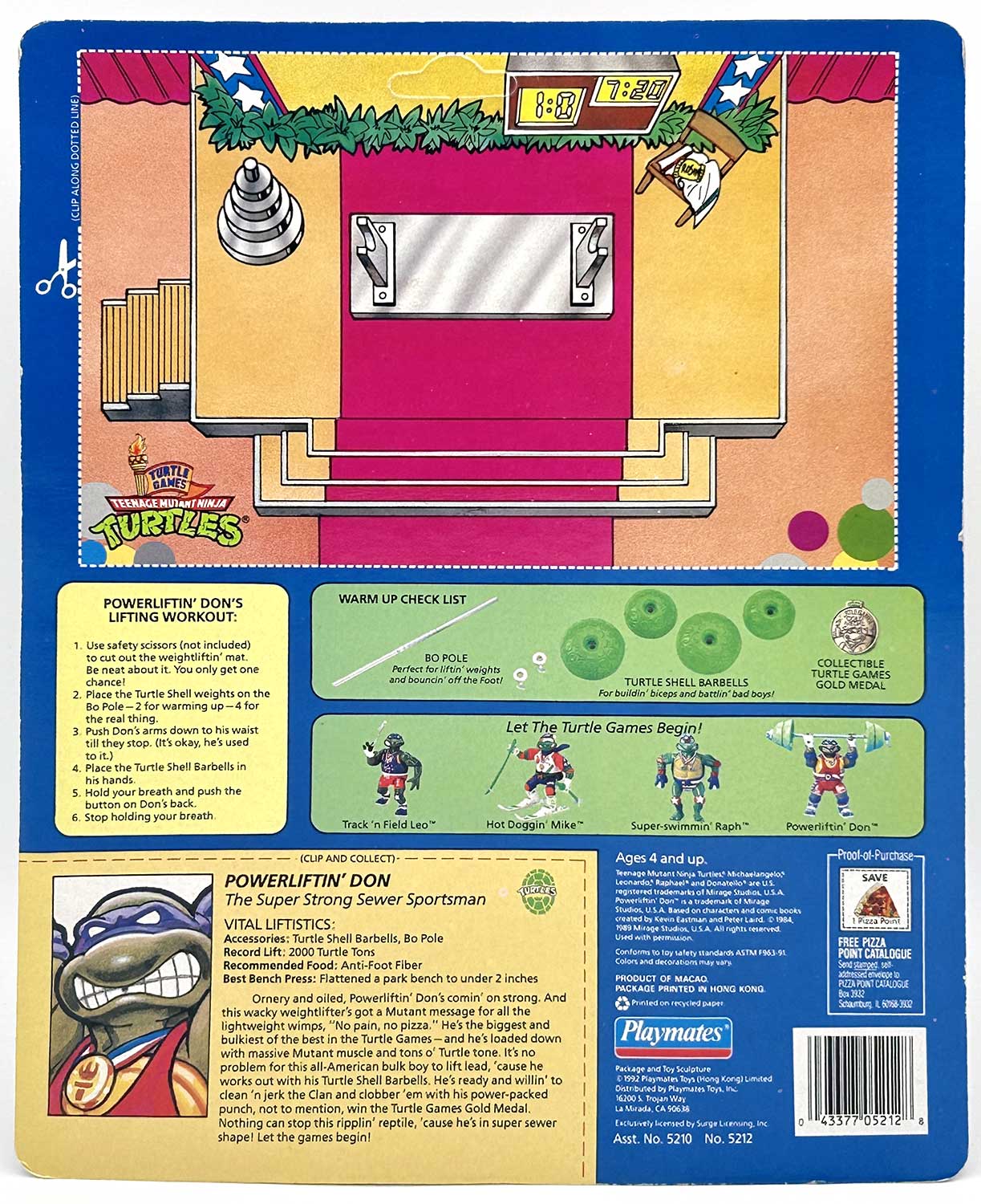 1992 Powerliftin' Don with Hologram COA Signed by Kevin Eastman with Remarque - Image 2