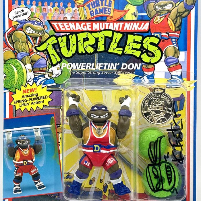1992 Powerliftin’ Don with Hologram COA Signed by Kevin Eastman with Remarque