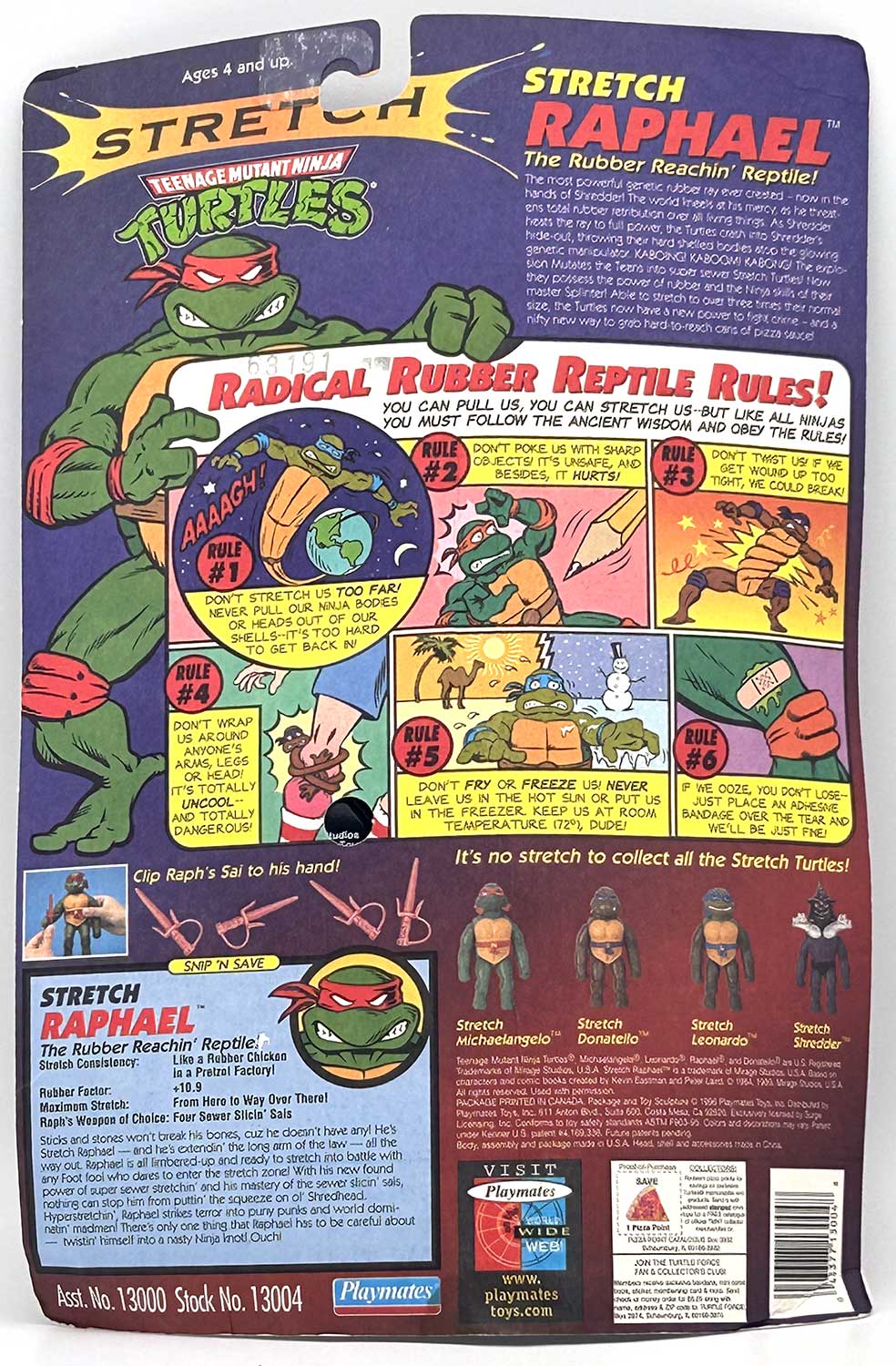 1997 Stretch Raphael with Hologram COA and Signed with Remarque by Kevin Eastman - Image 2