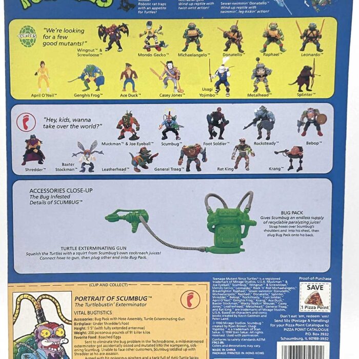 1990 Scumbug with Hologram COA Signed by Kevin Eastman