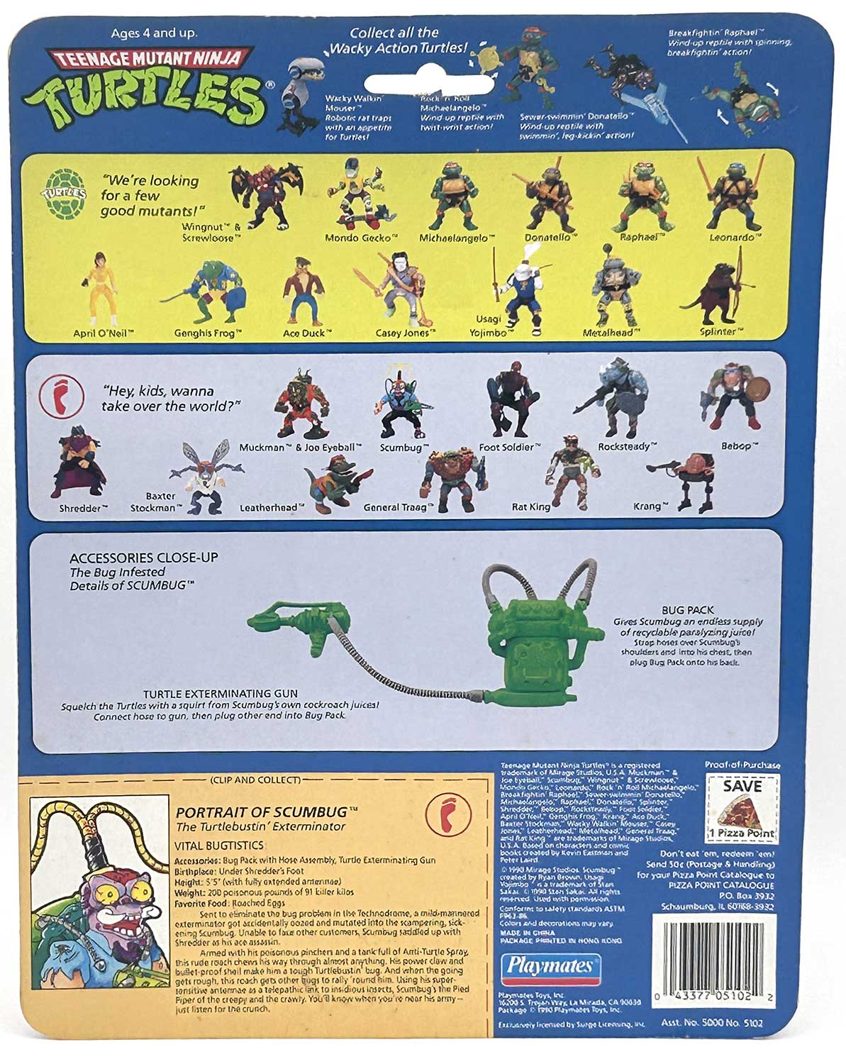 1990 Scumbug with Hologram COA Signed by Kevin Eastman - Image 2