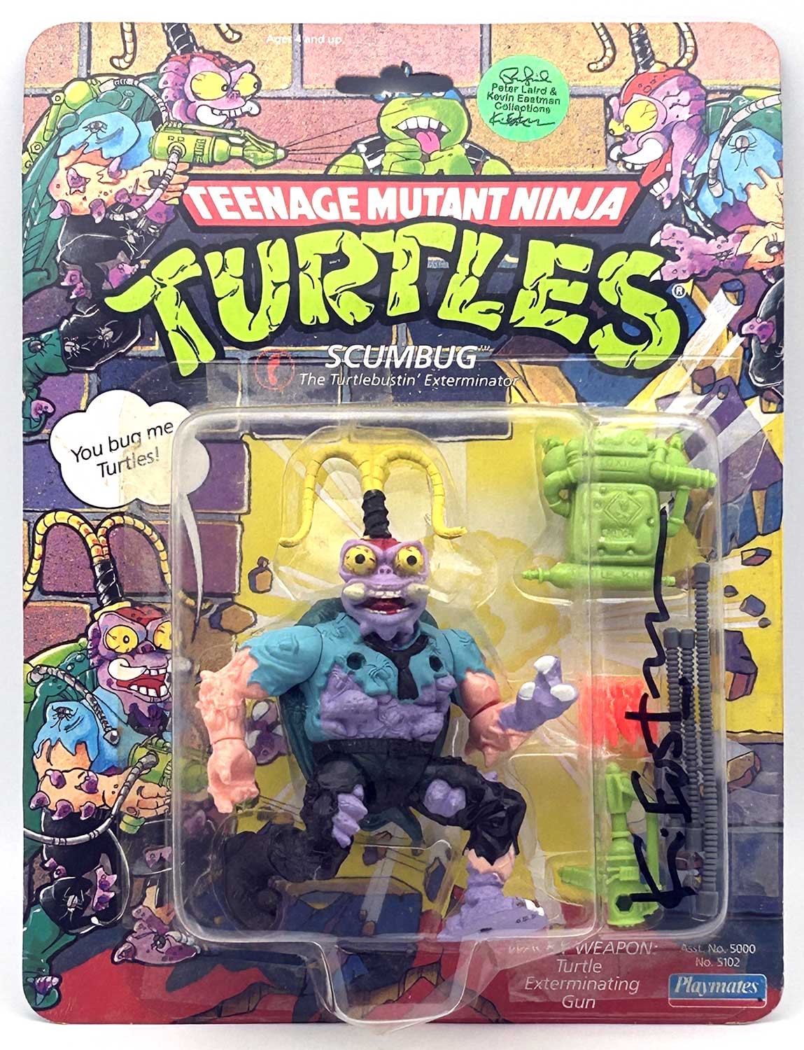 1990 Scumbug with Hologram COA Signed by Kevin Eastman