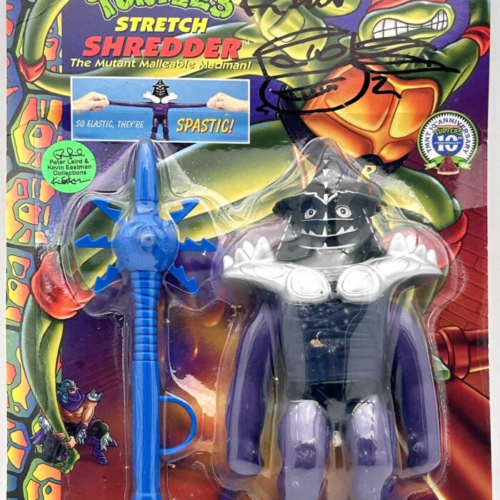 1997 Stretch Shredder with Hologram COA and Signed with Remarque by Kevin Eastman