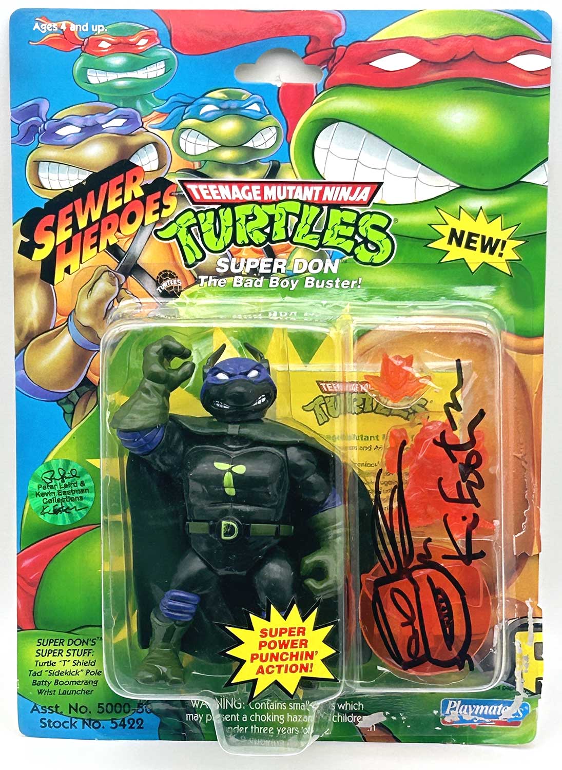 1993 Super Don with Hologram COA Signed with Remarque by Kevin Eastman