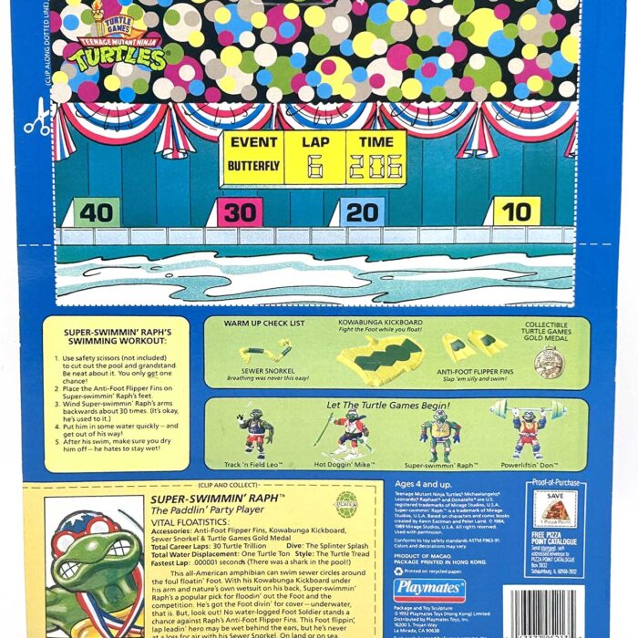 1992 Super-Swimmin’ Raph with Hologram COA Signed by Kevin Eastman with Remarque
