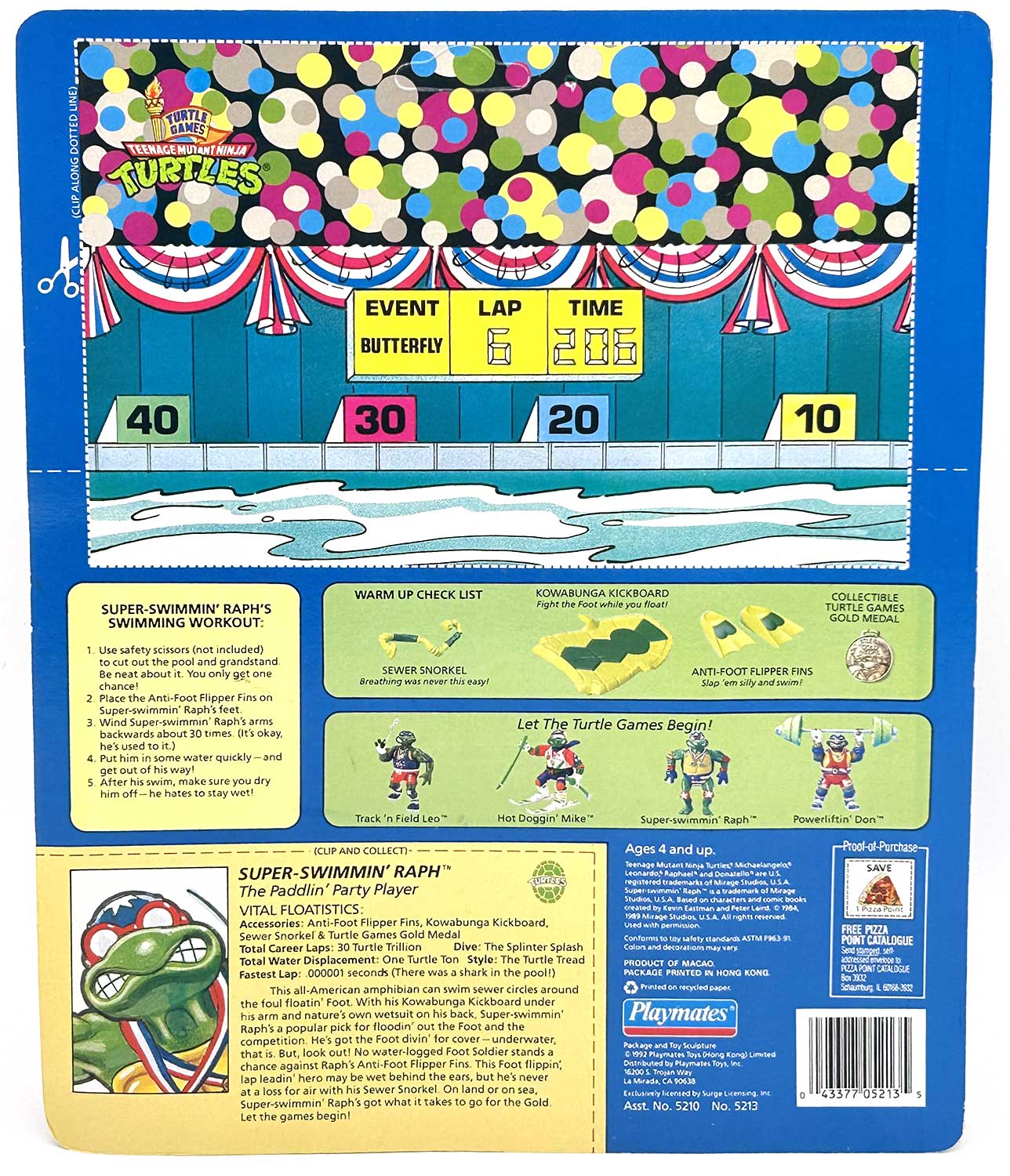 1992 Super-Swimmin' Raph with Hologram COA Signed by Kevin Eastman with Remarque - Image 2