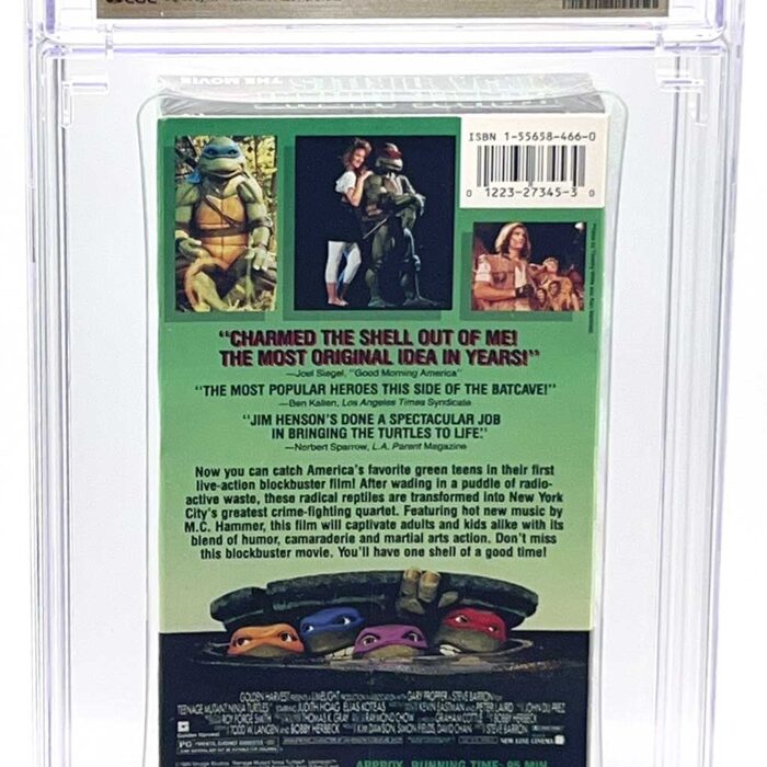 TMNT  The Movie VHS 1990 CGC Pedigree Collection Grade 9.8 Signed