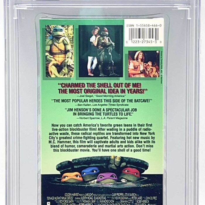 TMNT The Movie VHS 1990 CGC Pedigree Collection Grade 9.8 Signed