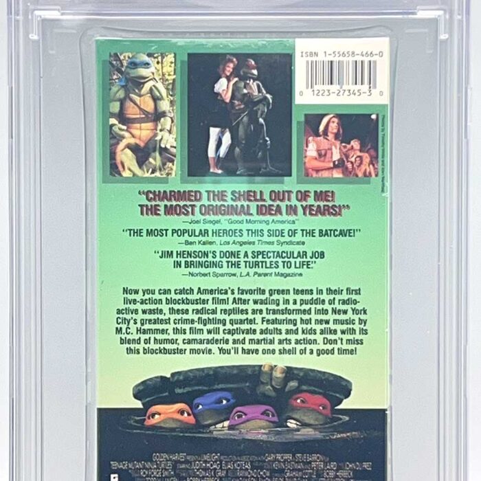 TMNT The Movie VHS 1990 CGC Pedigree Collection Grade 9.8 Signed