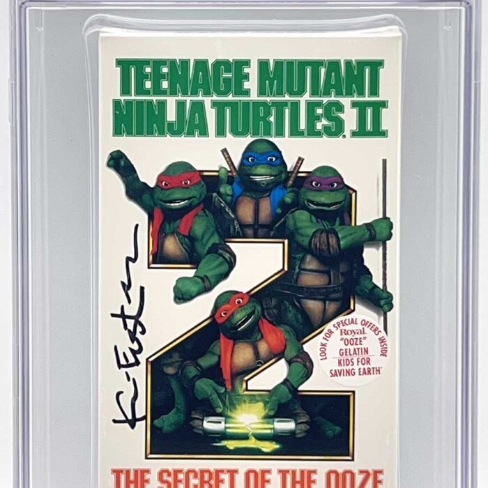 TMNT Movie 2: The Secret of the Ooze  1991 VHS CGC Pedigree Grade 9.6 SIGNED