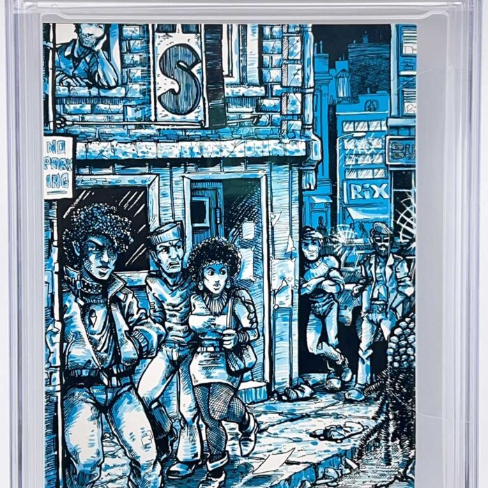 TMNT Book 3 CGC Signature Series 9.4 Signed with Gorgeous Remarque in popping silver ink