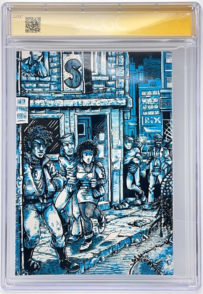 TMNT Book 3 CGC Signature Series 9.6 Signed with Gorgeous Remarque in popping silver ink