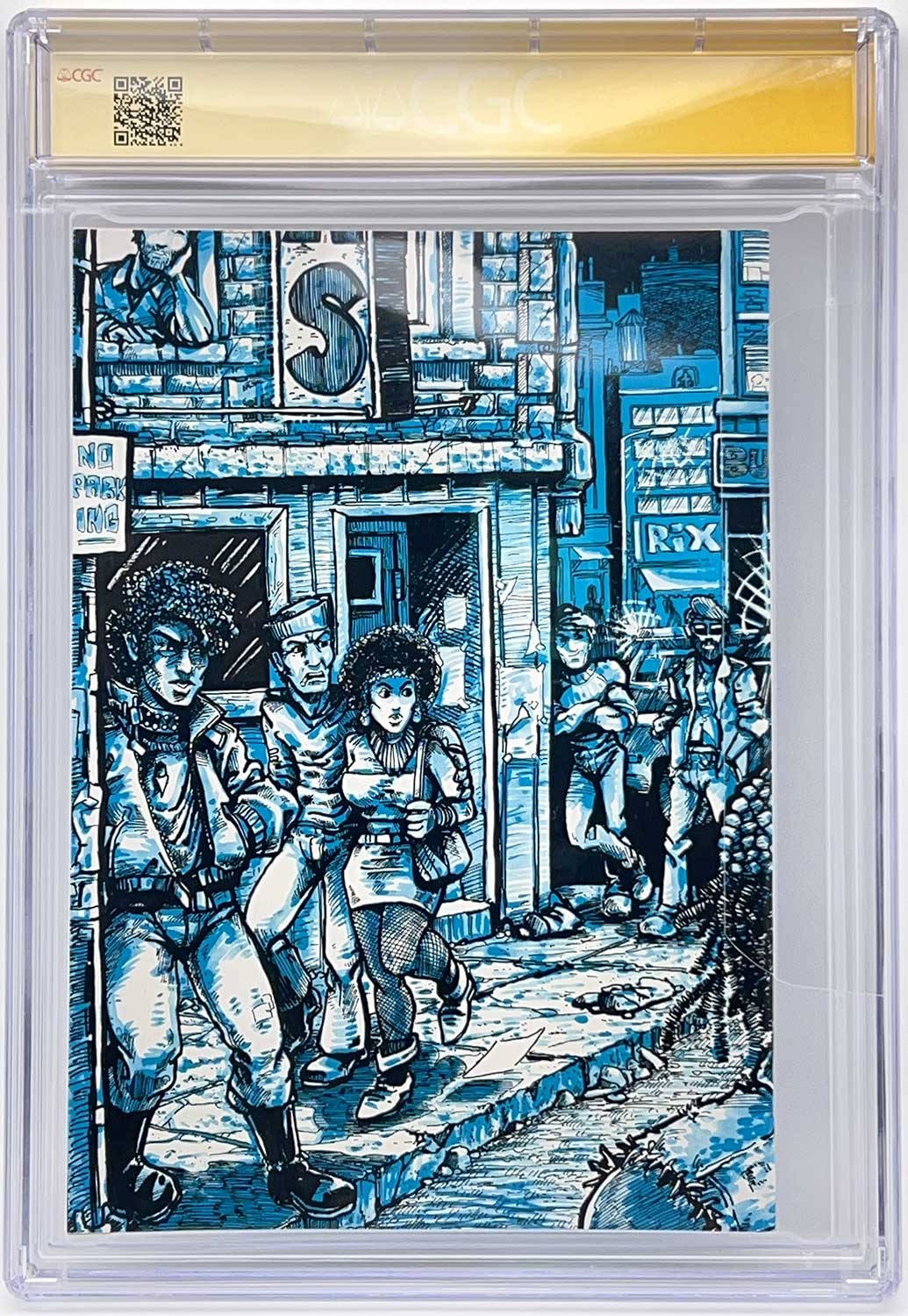 TMNT Book 3 CGC Signature Series 9.6 Signed with Gorgeous Remarque in popping silver ink - Image 2