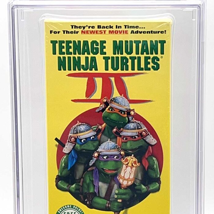 TMNT Movie III VHS CGC Pedigree Grade 9.4 SIGNED