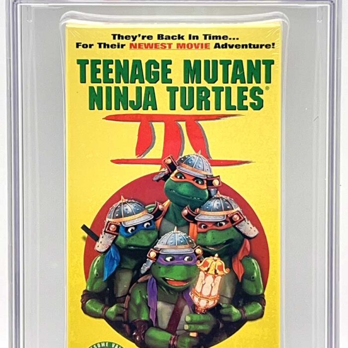 TMNT Movie III VHS CGC Pedigree Grade 9.6 SIGNED