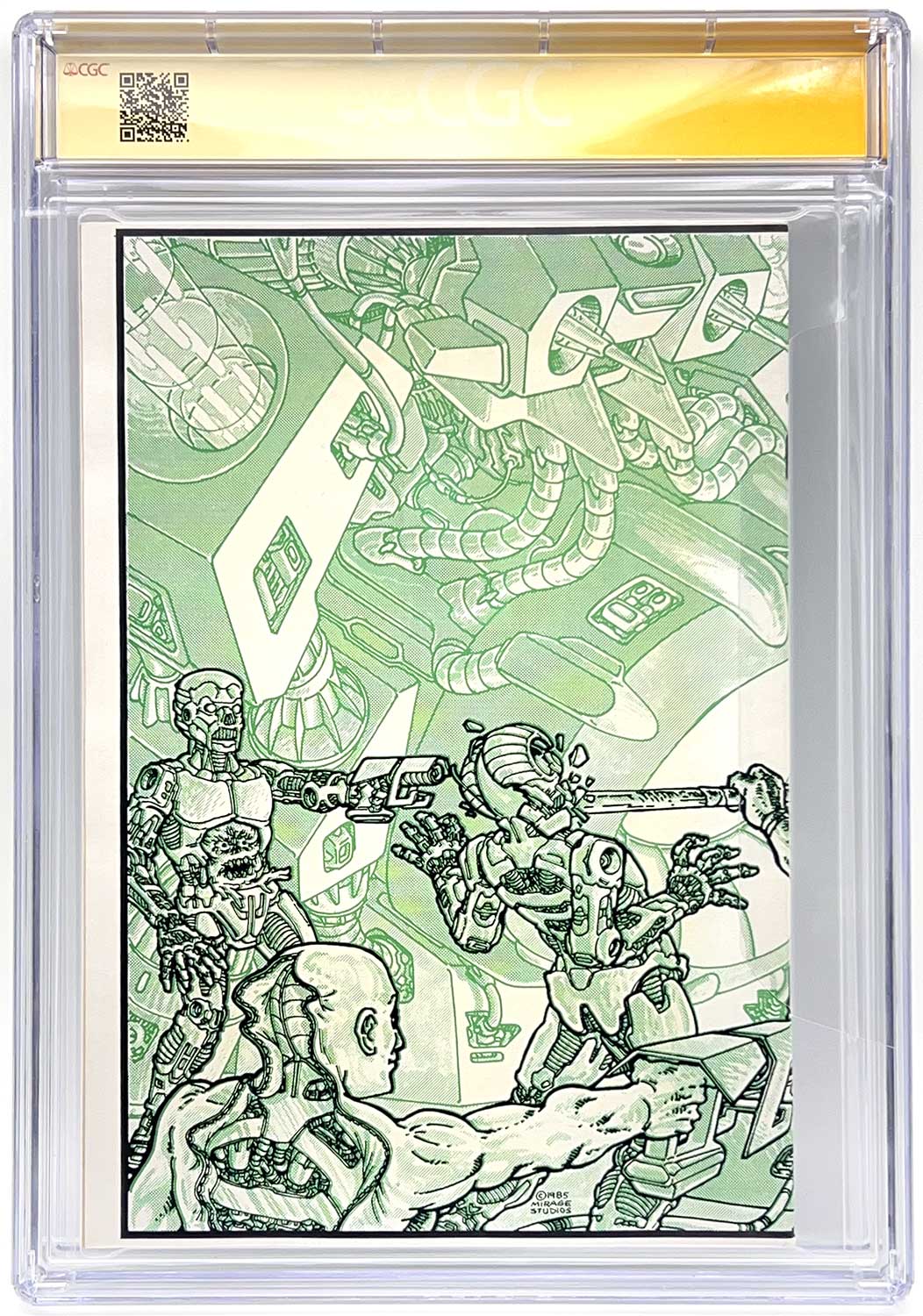 TMNT Book 4 CGC Signature Series 9.6 Signed with Gorgeous Remarque - Image 2