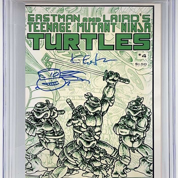 TMNT Book 4 CGC Signature Series 7.5 Signed with Gorgeous Remarque