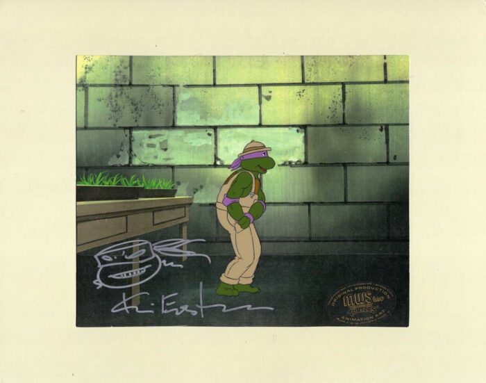 Donatello Original Production Animation Art – SIGNED with a Headsketch Remarque