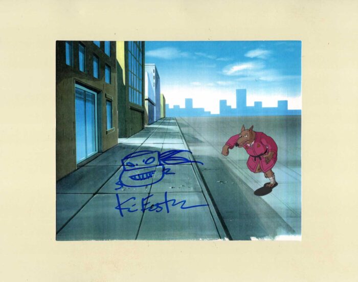 Splinter Original Production Animation Art – SIGNED with a Headsketch Remarque