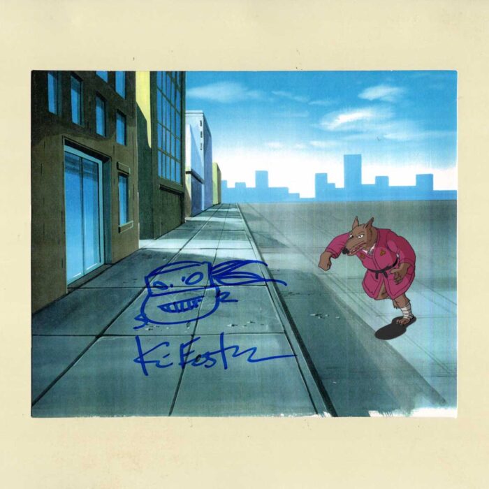 Splinter Original Production Animation Art – SIGNED with a Headsketch Remarque