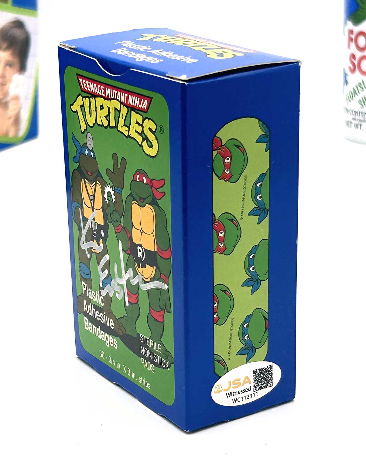 TMNT 1989 Play Shaving Kit Bundle with Signatures a Head Sketch and JSA Labels - Image 9