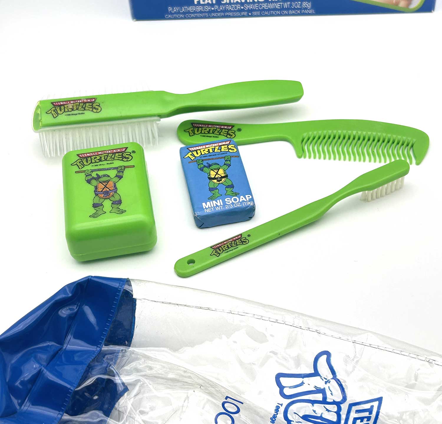 TMNT 1989 Play Shaving Kit Bundle with Signatures a Head Sketch and JSA Labels - Image 12