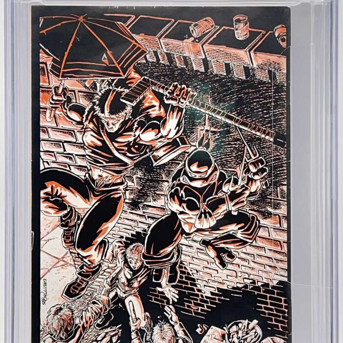 TMNT Raphael #1  CGC Graded 6.5 Signed with a Casey Jones head sketch – Cowabunga!!!